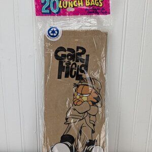 Conimar Garfield Paper Lunch Bags 20 Pack 100% Recycled Paper Unopened Vintage